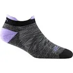 Darn Tough Women's Run No Show Tab Ultra-Lightweight Cushion-Medium Space Gray