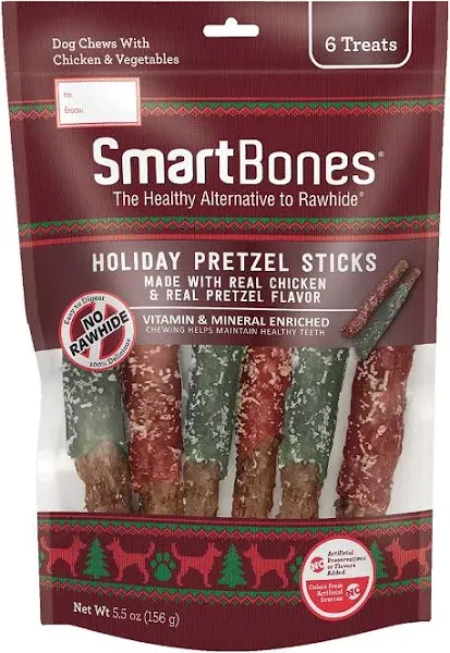 SmartBones Holiday Pretzel Sticks