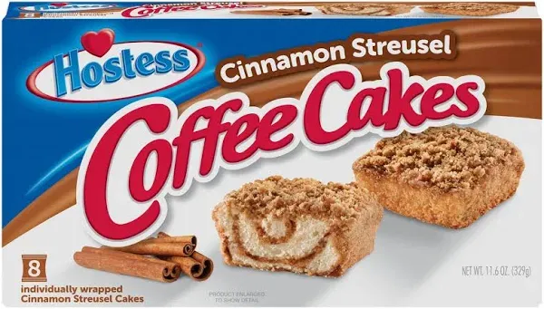 Hostess Cinnamon Streusel Coffee Cakes