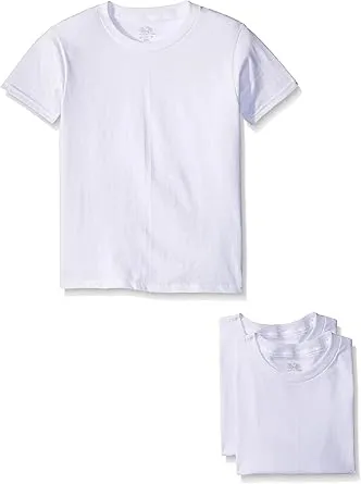 Fruit of the Loom Boys' Big Boys' and Toddler Boys' Crew Tee (Pack of 3)