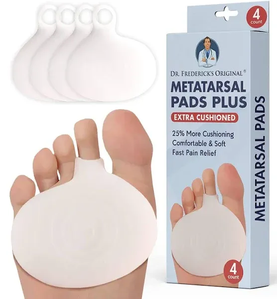 Dr. Frederick&#039;s Original Metatarsal Pads Plus - 4pcs - Forefoot Pain - Ball o...