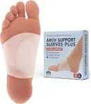 Arch Support Sleeves Plus - Flat Foot Arch Supports for Men &amp; Women - 2 Piece...