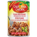 California Garden Premium Fava Beans Plain 6 Pack 16Oz X 6