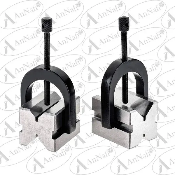 NEW Precision Engineers All Steel Vee Blocks Clamp Set - V Block Matched Pair