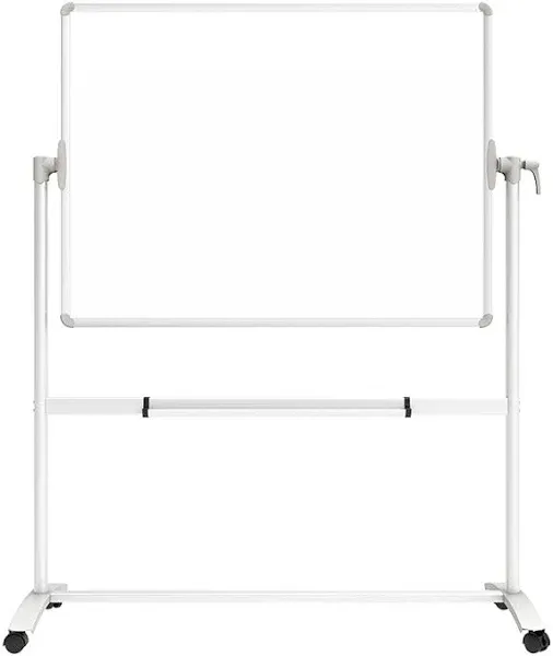 VIZ-PRO Mobile White Board with Stand Magnetic Dry Erase Board Double-Sided