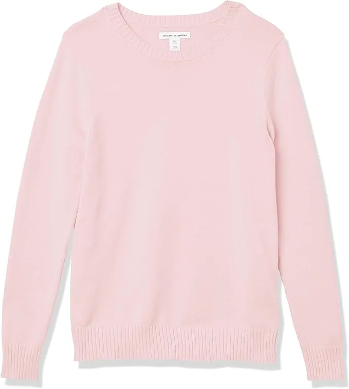 Amazon Essentials Women's 100% Cotton Crewneck Sweater (Available in Plus Size)