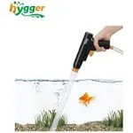 hygger Aquarium Gravel Cleaner, New Quick Water Changer with Air-Pressing Button Fish Tank Sand Cleaner Kit Aquarium Siphon Vacuum Cleaner with Water Hose Controller Clamp