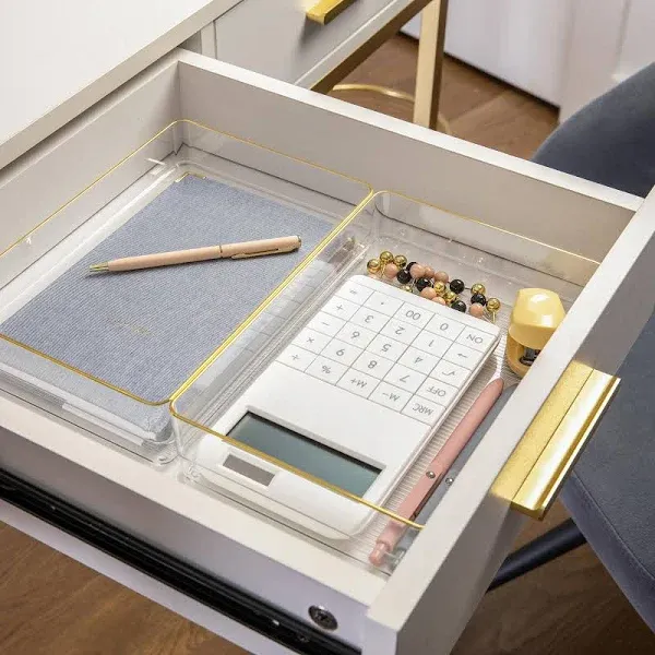 Martha Stewart Kerry Stackable Office Desk Drawer Organizers