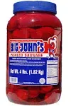 Savory Jumbo Pickled Sausage - Large Gallon Size - Plastic Container