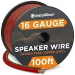 InstallGear 16 Gauge Speaker Wire OFC Oxygen-Free Copper, 100-feet