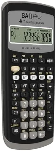 Texas Instruments BA II PLUS Financial Calculator