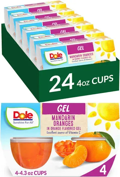 Dole Fruit Bowls Mandarins in Orange Flavored Gel