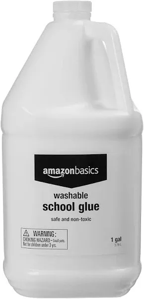 White Clear Combo Glue for Perfect Slime Transparent 64 FL Oz 1 2 Gallon 2 Pack