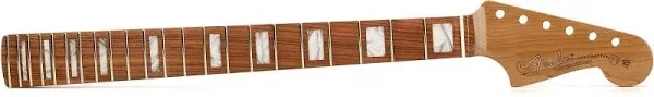 Fender Roasted Jazzmaster Neck Block Inlays 22 Medium Jumbo Made in Mexico