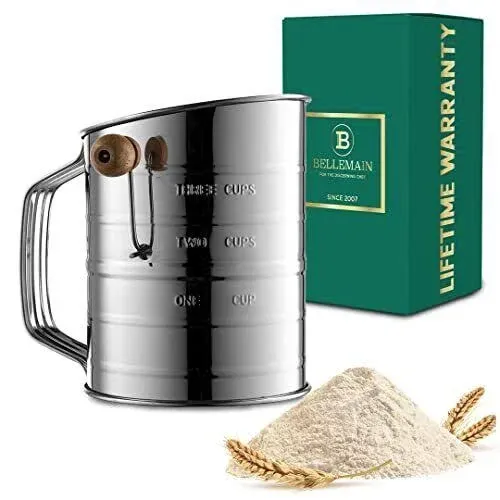 Bellemain Stainless Steel 3 Cup Flour Sifter