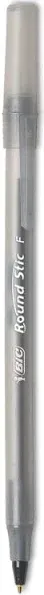 Bic Round Stic Xtra Precision &amp; Xtra Life Ballpoint Pen Black Ink .8mm Fine DZ