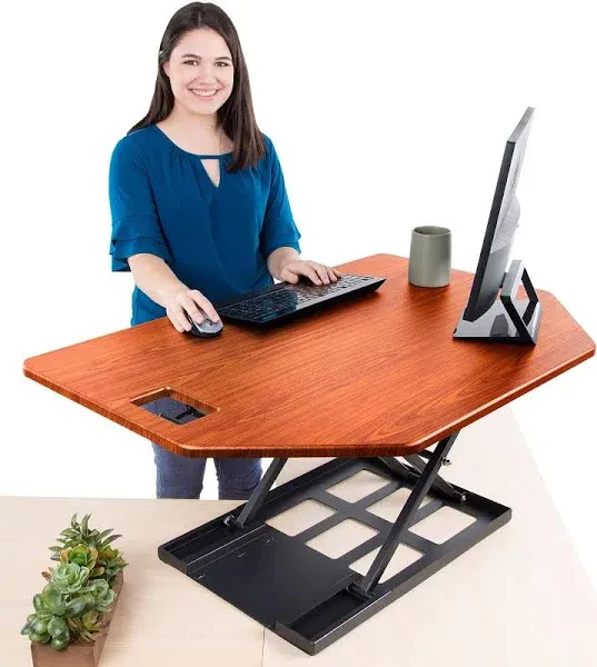 Stand Steady X-Elite Premier 40" Standing Desk Converter - Black