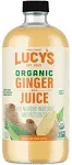 Lucy’s Family Owned - Peruvian Organic 99% Pure Ginger Juice, 34 oz. Glass Bottle (Made from Fresh Pressed)