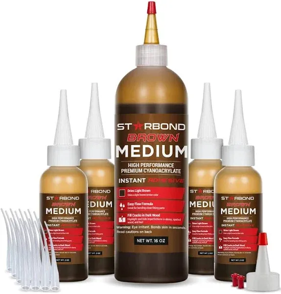 Starbond Super Glue Brown Medium | Br-150 |16 Ounce