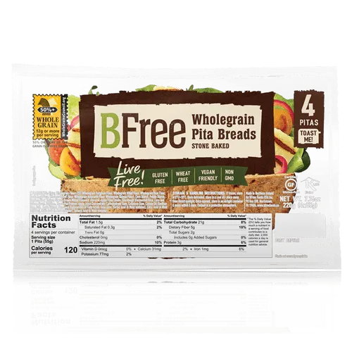 BFree Wholegrain Pita Breads (7.8 oz)