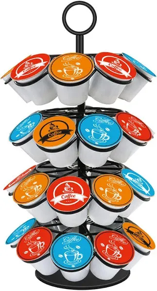 Shurffy Coffee Pod Carousel Holder Organizer