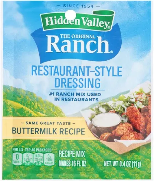 Hidden Valley Buttermilk Ranch Salad Dressing Seasoning Mix