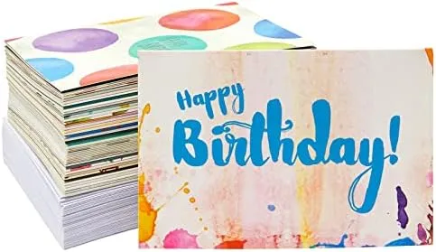 48 Pack Assorted All Occasion Greeting Cards - Includes Birthday, Wedding, Thank