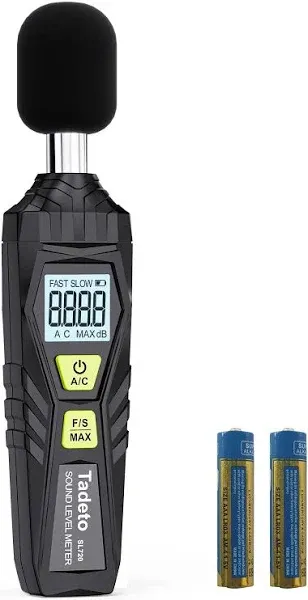 Decibel Meter, Tadeto Digital Sound Level Meter Portable SPL Meter 30dB to 130dB