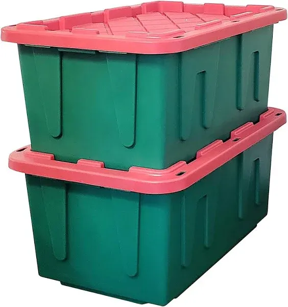 Homz Durabilt 27 Gallon Heavy Duty Storage Tote