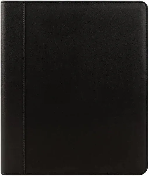 FranklinCovey - FC Basics Slim Cover - Simulated Leather - Open Cover for Wirebound Planners (Classic, Black)