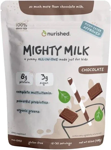 Mighty Chocolate Milk - Daily Protein Boosted with 2 Billion Probiotics and O...