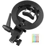 S-Type Bracket Bowens S Mount Holder for Speedlite Flash Snoot Softbox Honeyc...