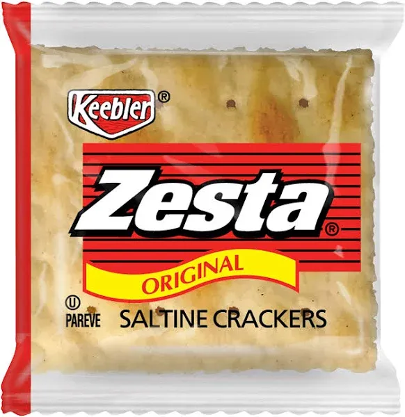 Zesta Saltine Crackers, 2 Crackers/Pack, 500 Packs/Carton