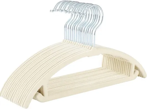 Premium Velvet Hangers (Pack of 50) Heavyduty- Non Slip No Shoulder Bump Suit