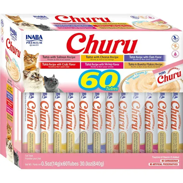 Inaba Churu Tuna Variety Box - 60 Tubes | PetFlow