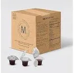 The Miracle Meal Pre-Filled Communion Cups and Wafer Set - Box of 100 - Made with Concord Grape Juice & Wafer-Made in The USA