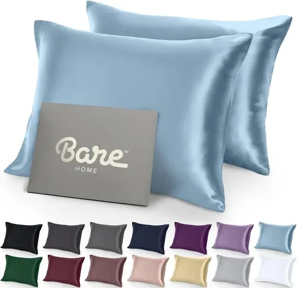 Bare Home Satin Pillowcase Set