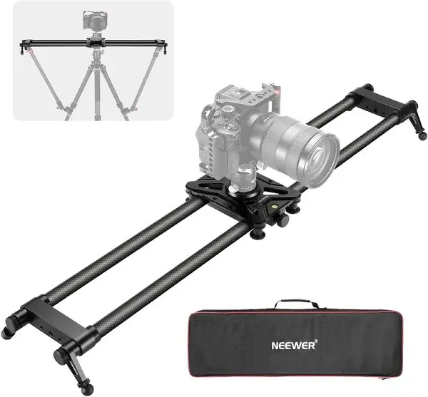 NEEWER 31.5in Carbon Fiber Camera Slide Dolly