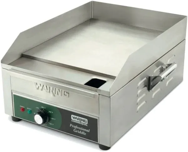 Waring 14" ELECTRIC COUNTERTOP GRIDDLE – 120V  Model: WGR140X