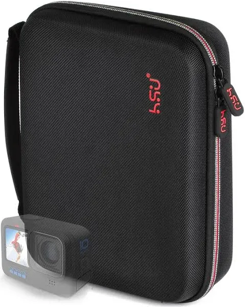 (2 Colors) HSU Medium Carrying Case for GoPro 12/11/10/9/8