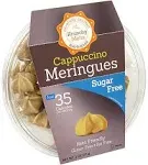 Krunchy Melts Original Sugar Free Meringue Cookies | Sugar Free Cappuccino Flavor | Only 35 Calories Per Serving | Fat Free, Gluten Free, Dairy Free | Keto Friendly | Zero Net Carbs (2 Oz)