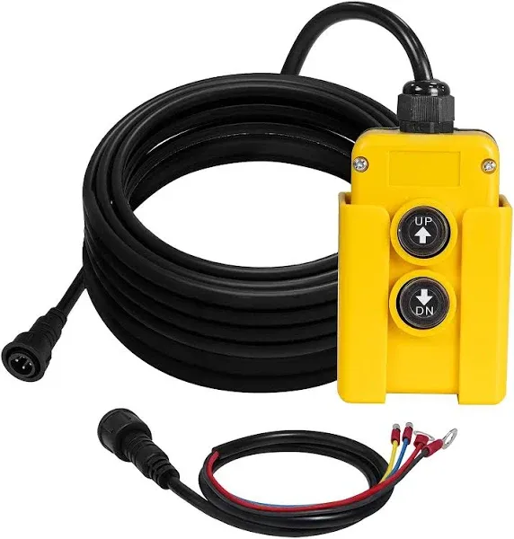 Dump Trailer Remote Control Switch 4 Wire For 12V Double Acting Hydraulic Pump.