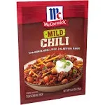 McCormick Mild Chili Seasoning Mix, 1.25 oz Envelope