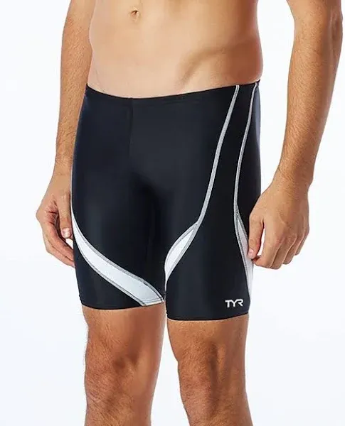 TYR Men's Alliance Splice Jammer - Black/Red, 36