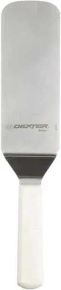 Dexter Russell P94856 Basics White Handle 8 x 3" Cake Turner