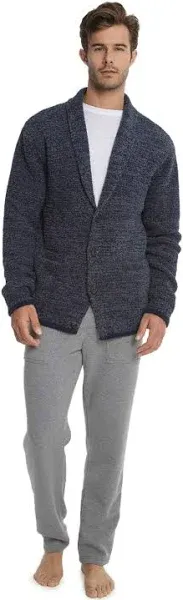 NWT Barefoot Dreams Men’s Shawl Collar Cardigan Cozy Chic Blue Size XL