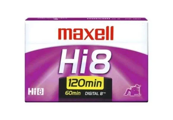 Maxell 8mm GX-MP High Quality 120 Camcorder Video Cassette Tape NEW SEALED