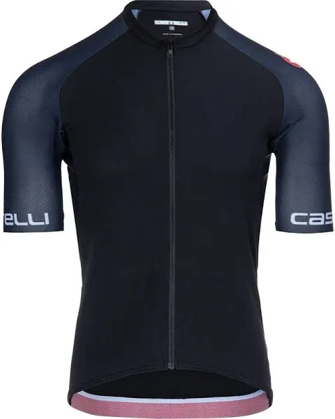 Castelli Entrata VI Limited Edition Jersey - Men's Belgian Blue/Light Black/Silver Gray, M