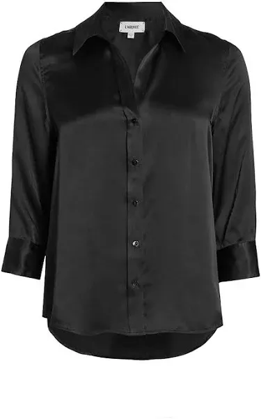 L AGENCE Women's Dani Silk Blouse