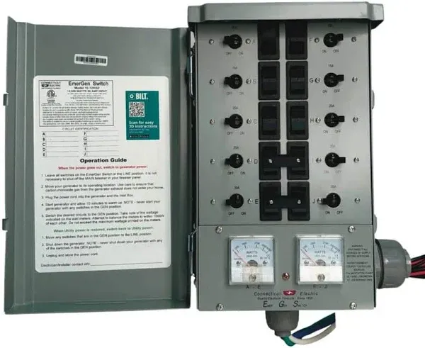 Connecticut Electric EmerGen Manual Transfer Switch